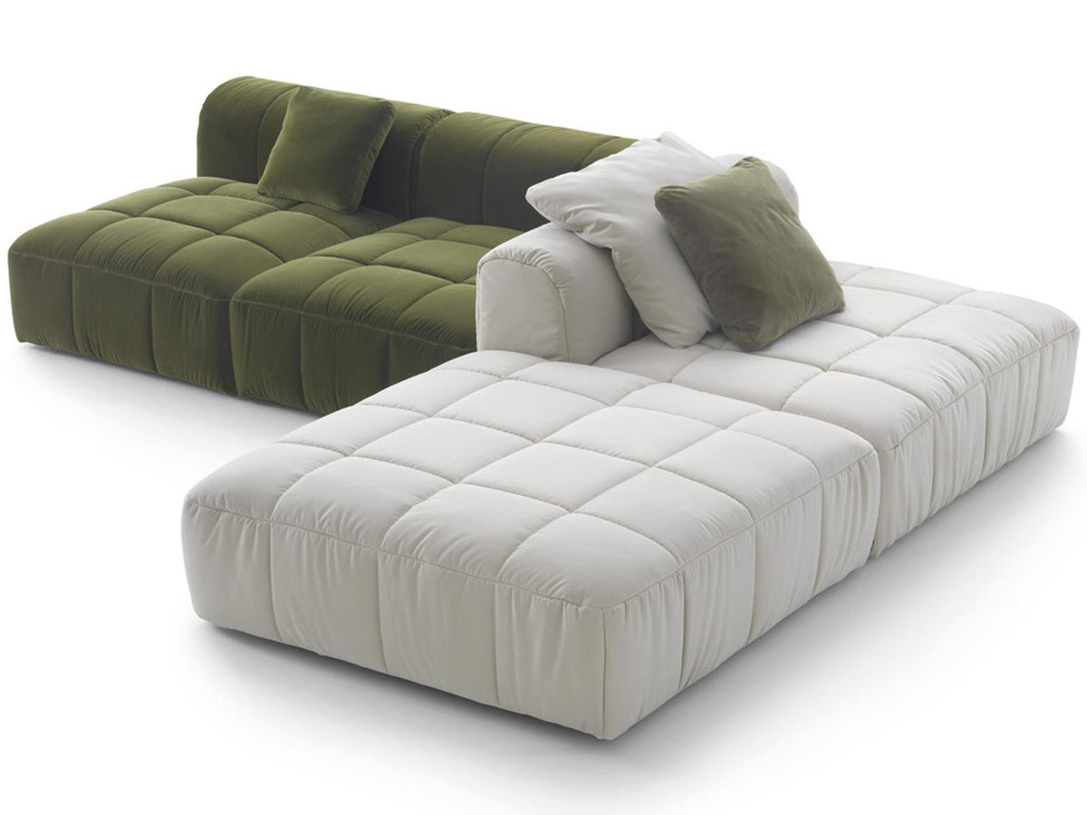 Strips Upholstered Sectional Sofa