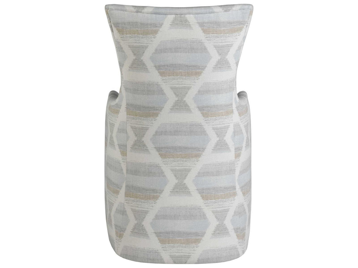 Home Juliet Upholstered Dining Arm Chair with Casters in Wheat Fabric