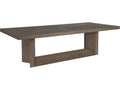 Home Liason 100-Inch Rectangle Dining Table in Medium Brown Oak