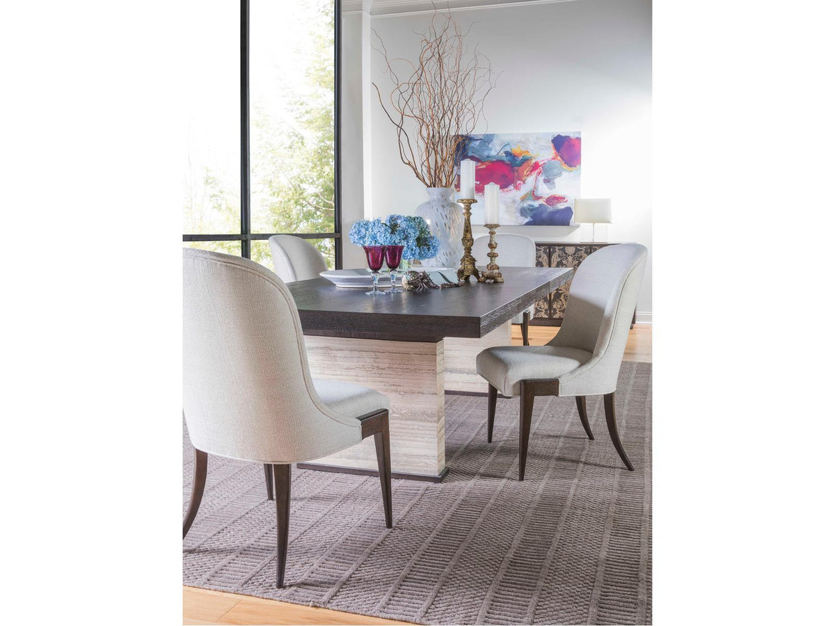 Signature Designs Venerato Extendable Rectangular Dining Table in Mocha Brown