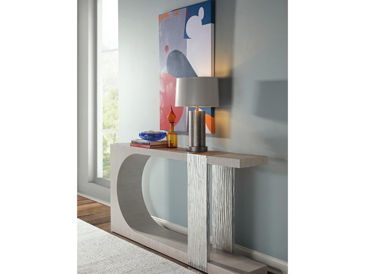 Home Sereno 72-Inch Rectangle Console Table in Misty White Gray Oak