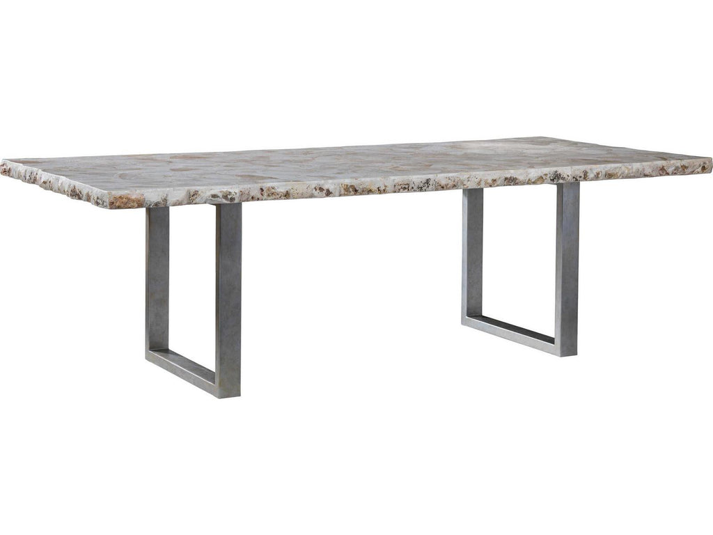 Mar Monte Seamount Rectangular Dining Table with White Clam Shell Top