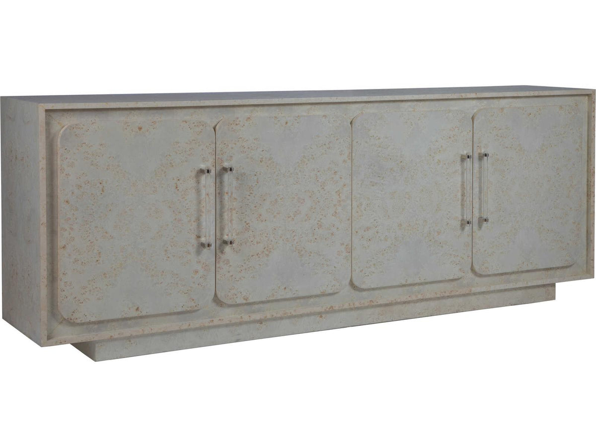 Baronet 88-Inch Media Console with Acrylic Nickel Pulls