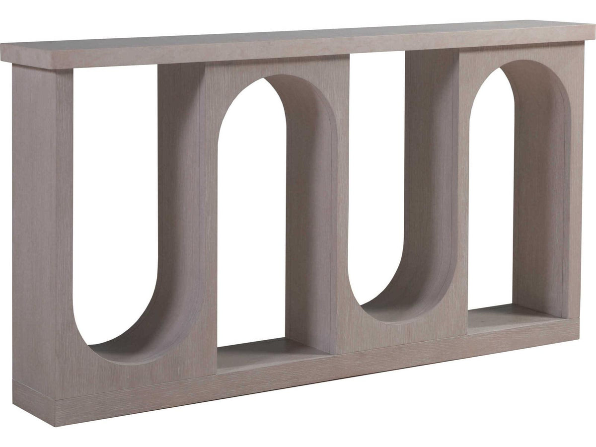 Home Solimar Contemporary Console Table with Honed Anticato Marble Top