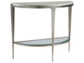 Home Gravitas Console Table with Capiz Shell Top and Champagne Foil Iron Base