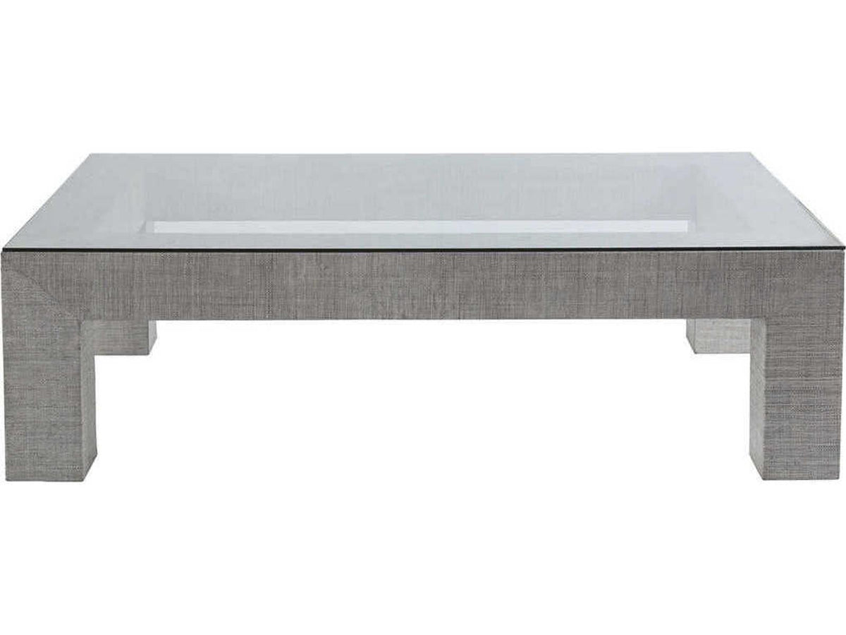 Precept Rectangular Glass Light Gray Cocktail Table