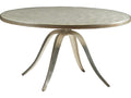 Home Signature Designs Round Coffee Table Capiz Shell Champagne Silver Foil