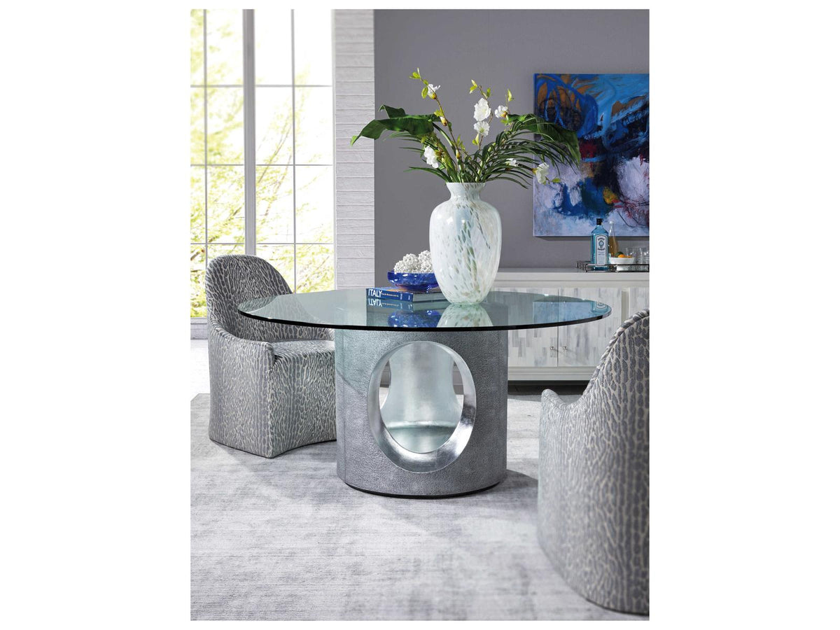 Signature Designs Lily Gray Upholstered Arm Dining Chair