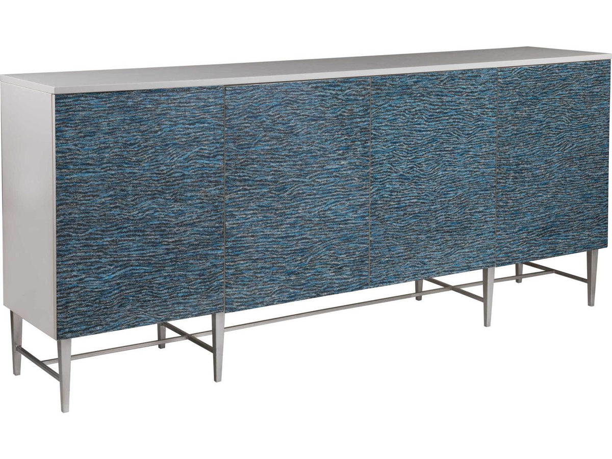 Home Deepwater 78-Inch Media Console in Sandrift with Eggshell Inlay