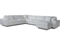 Upholstery Lana 3-Piece Modular Sectional Sofa in White Fabric