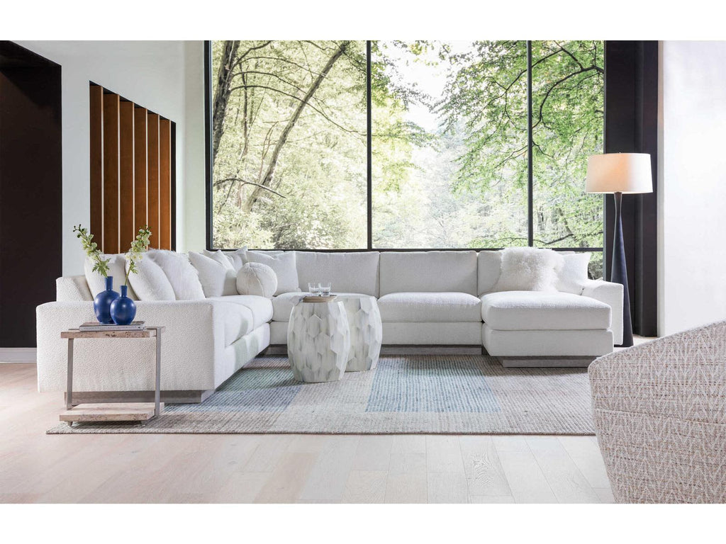 Upholstery Lana 3-Piece Modular Sectional Sofa in White Fabric