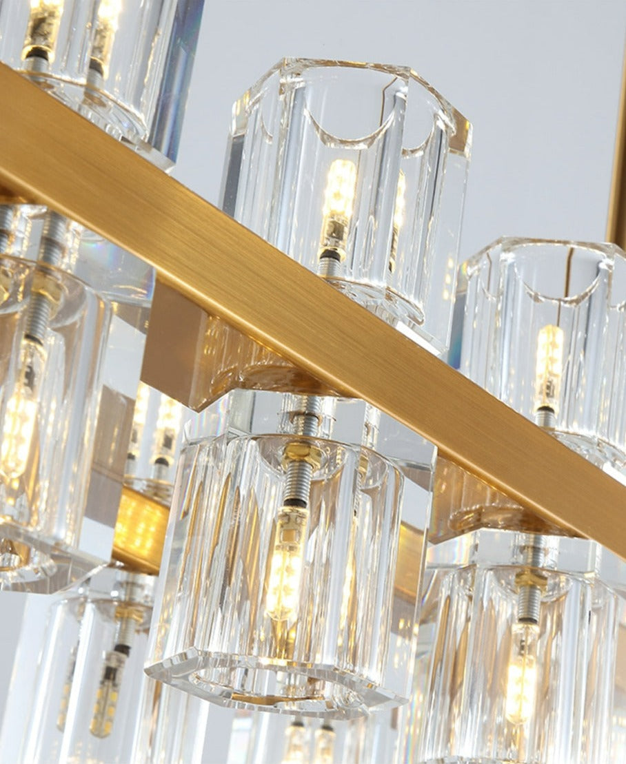 Arcachon 18-Light K9 Crystal Glass Modern Wall Lamp