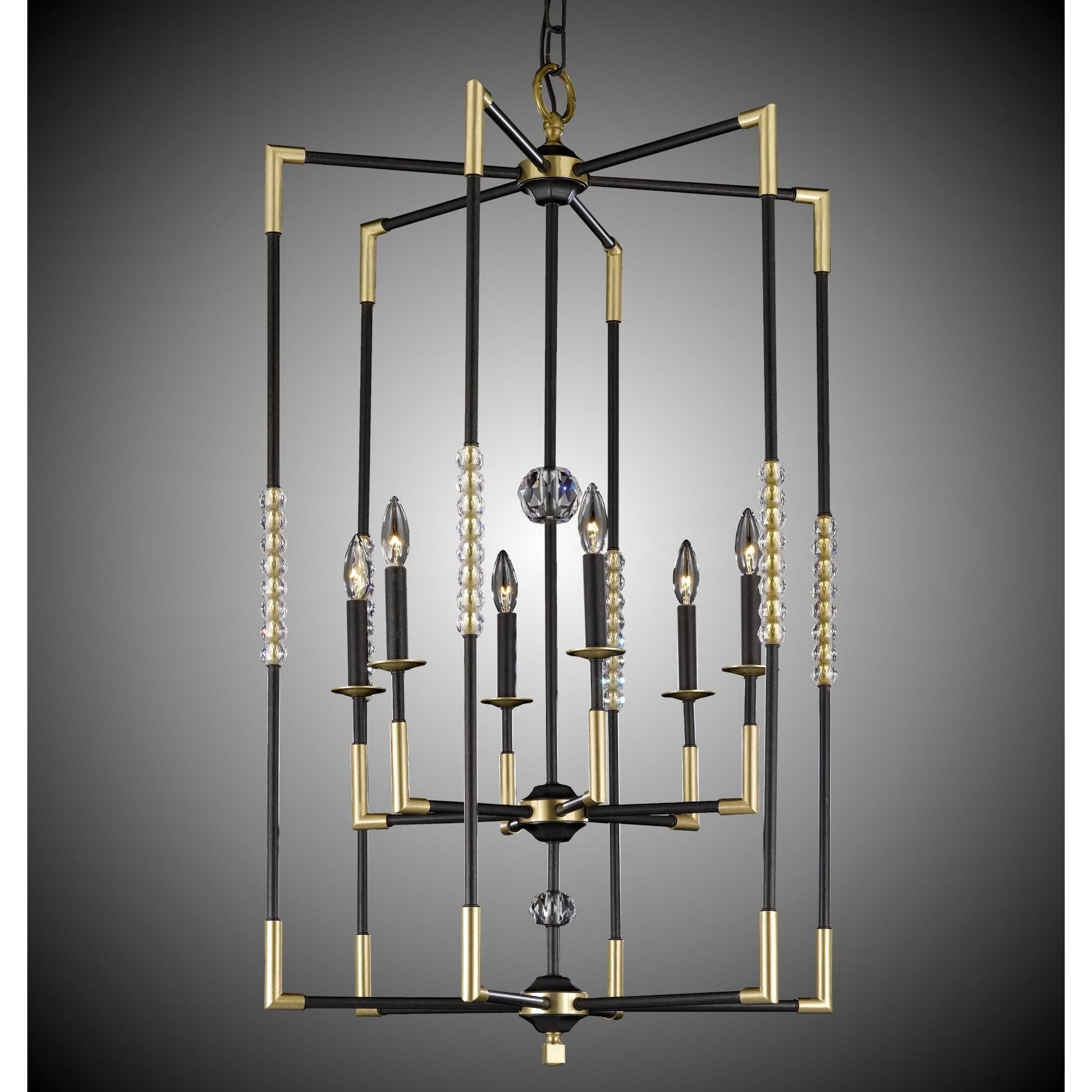 American Brass And Crystal Magro 6 Light Chandelier Cp232342