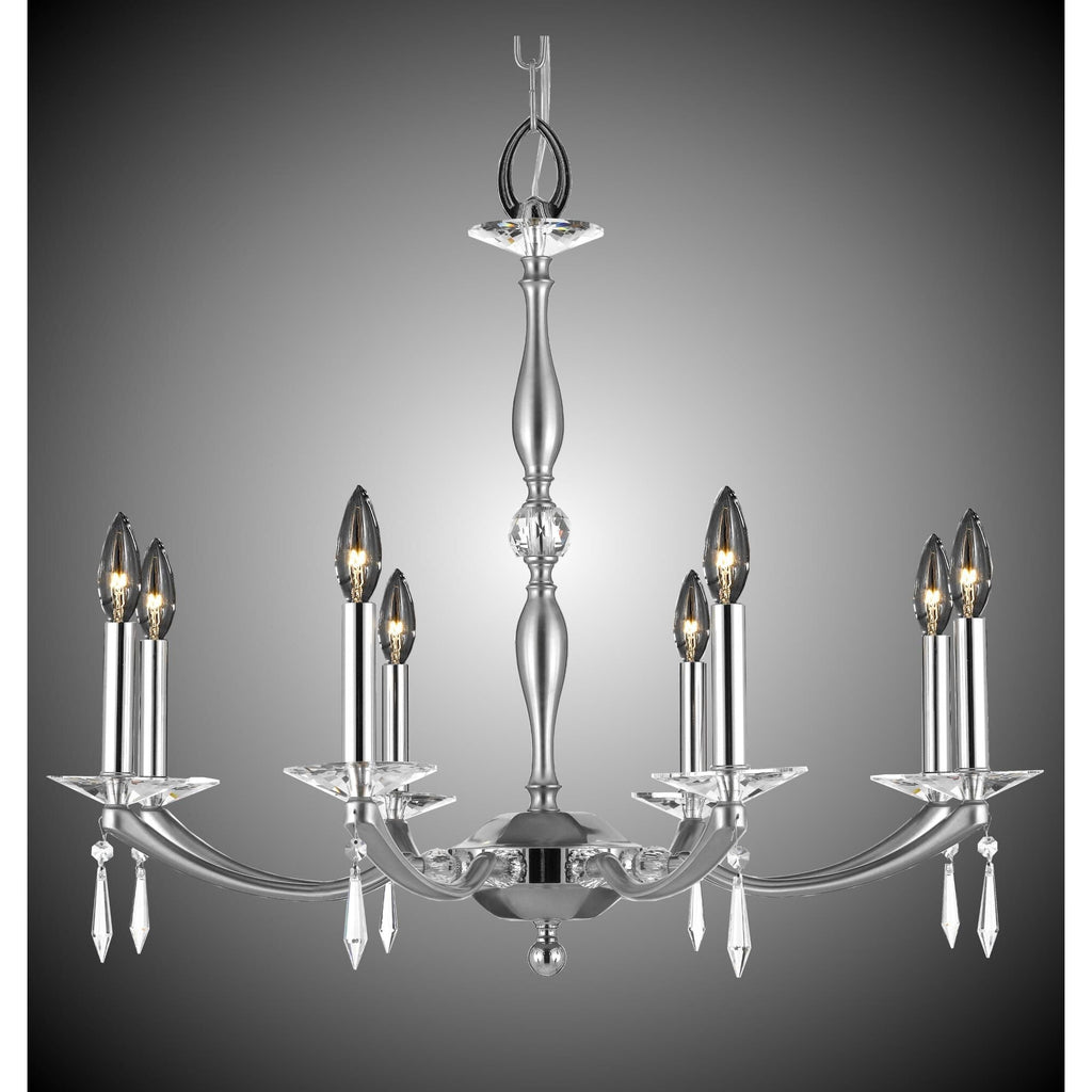 American Brass And Crystal Kensington 29 Inch 8 Light Chandelier Cp130921