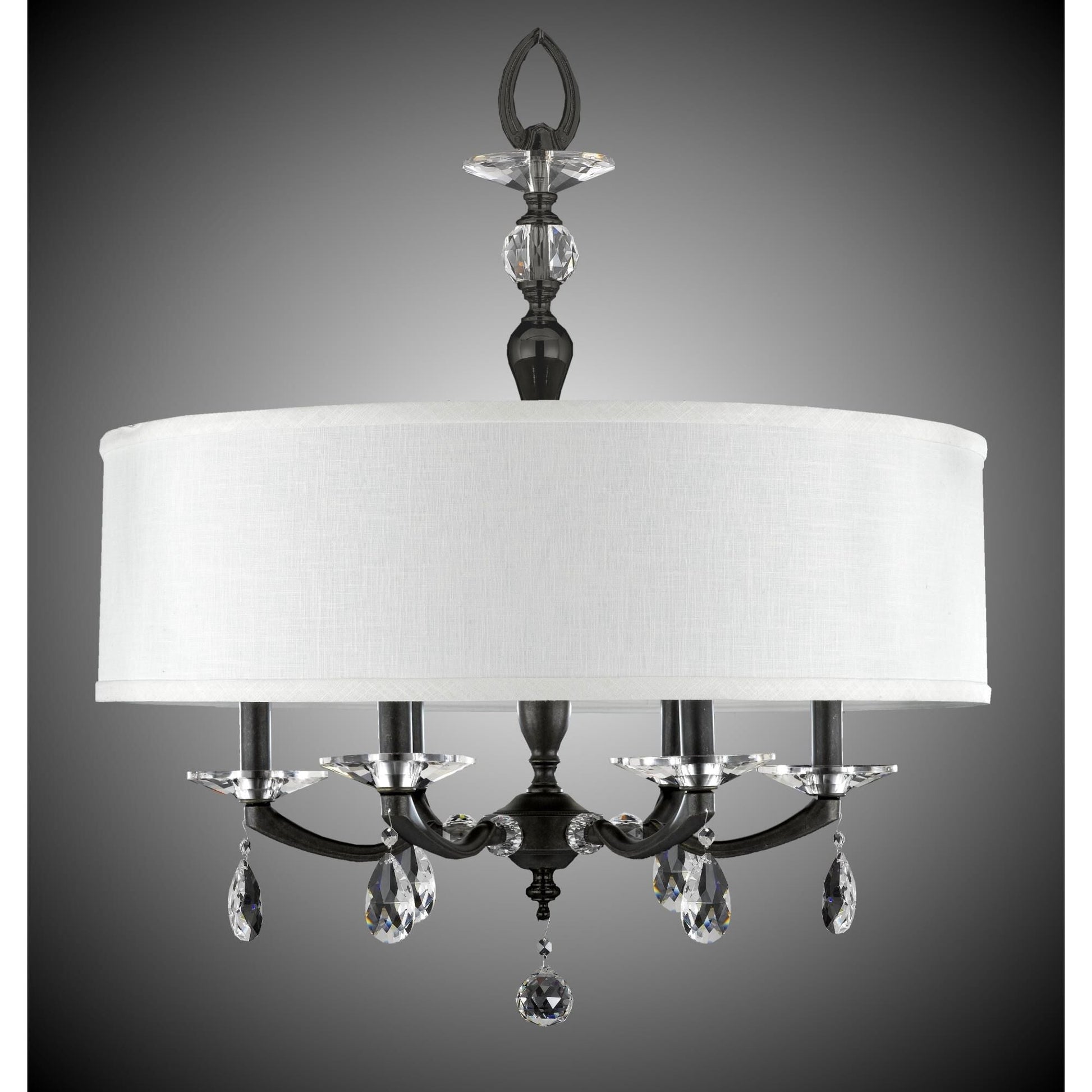 American Brass And Crystal Kensington 6 Light Mini Chandelier Cp281668