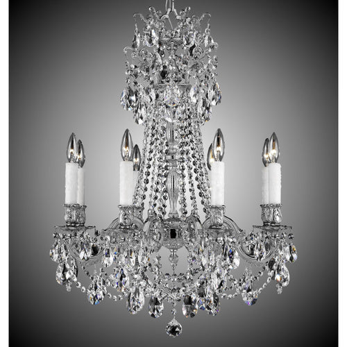 American Brass And Crystal Biella 24 Inch 8 Light Chandelier Cp131005