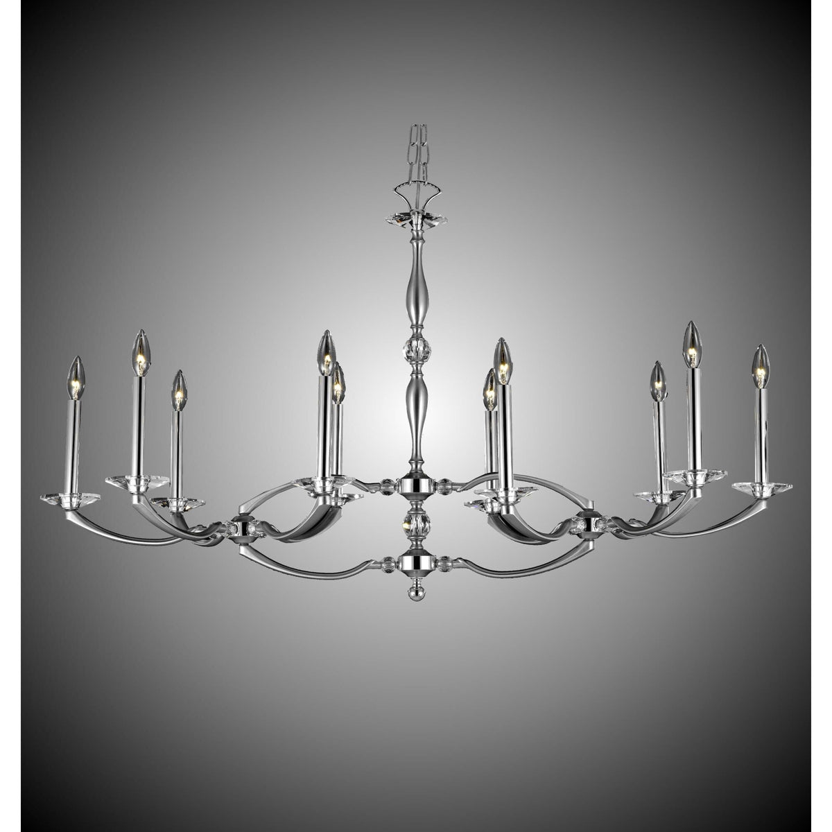 American Brass And Crystal Kensington 23 Inch 10 Light Chandelier Cp150526