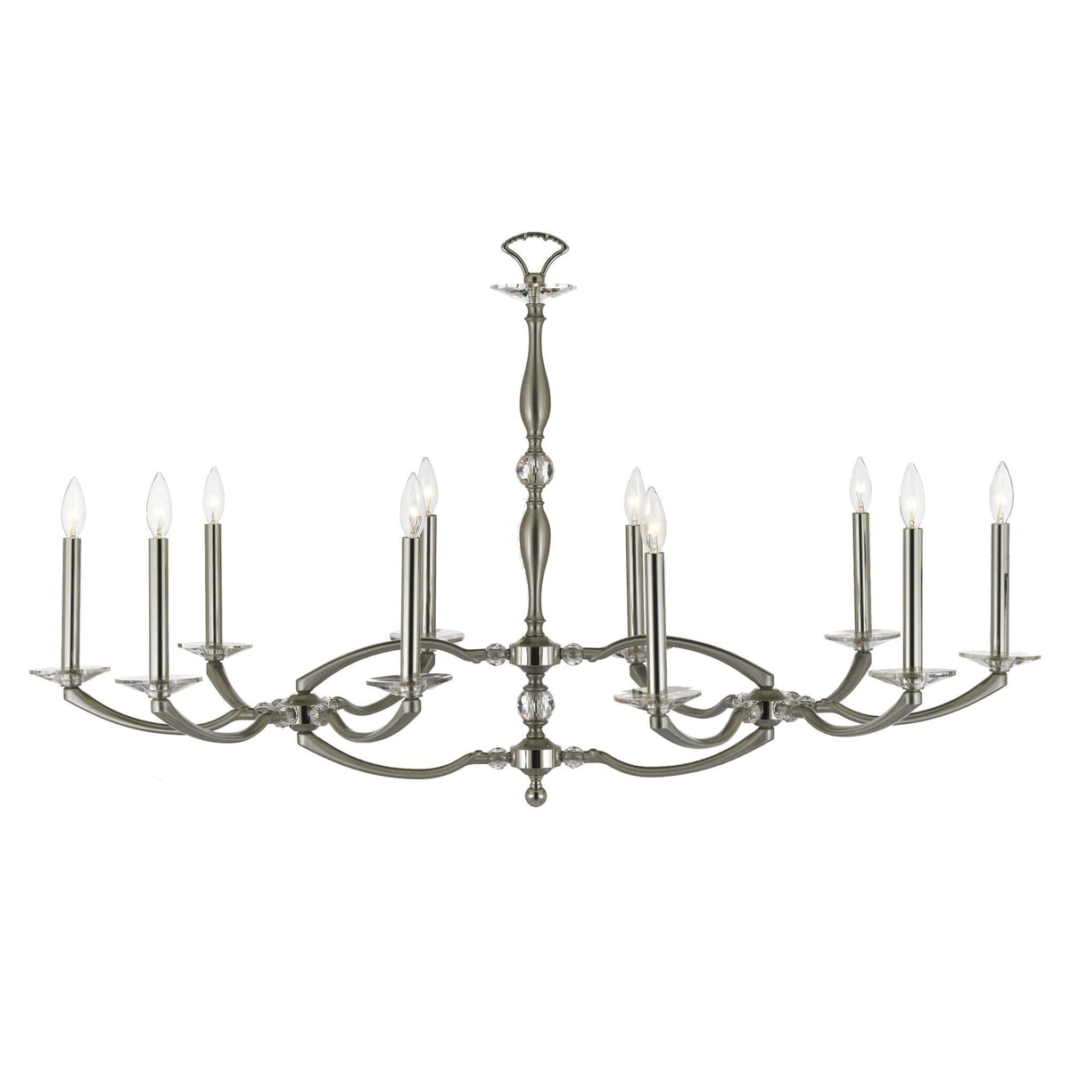 American Brass And Crystal Kensington 23 Inch 10 Light Chandelier Cp150526