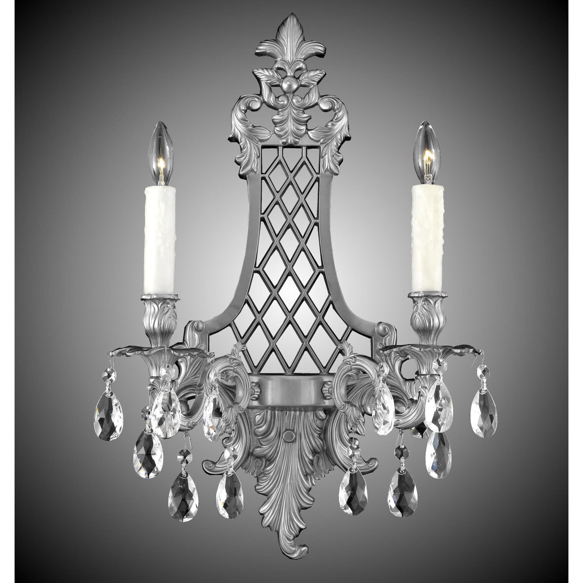 American Brass And Crystal 22 Inch Wall Sconce Cp182227