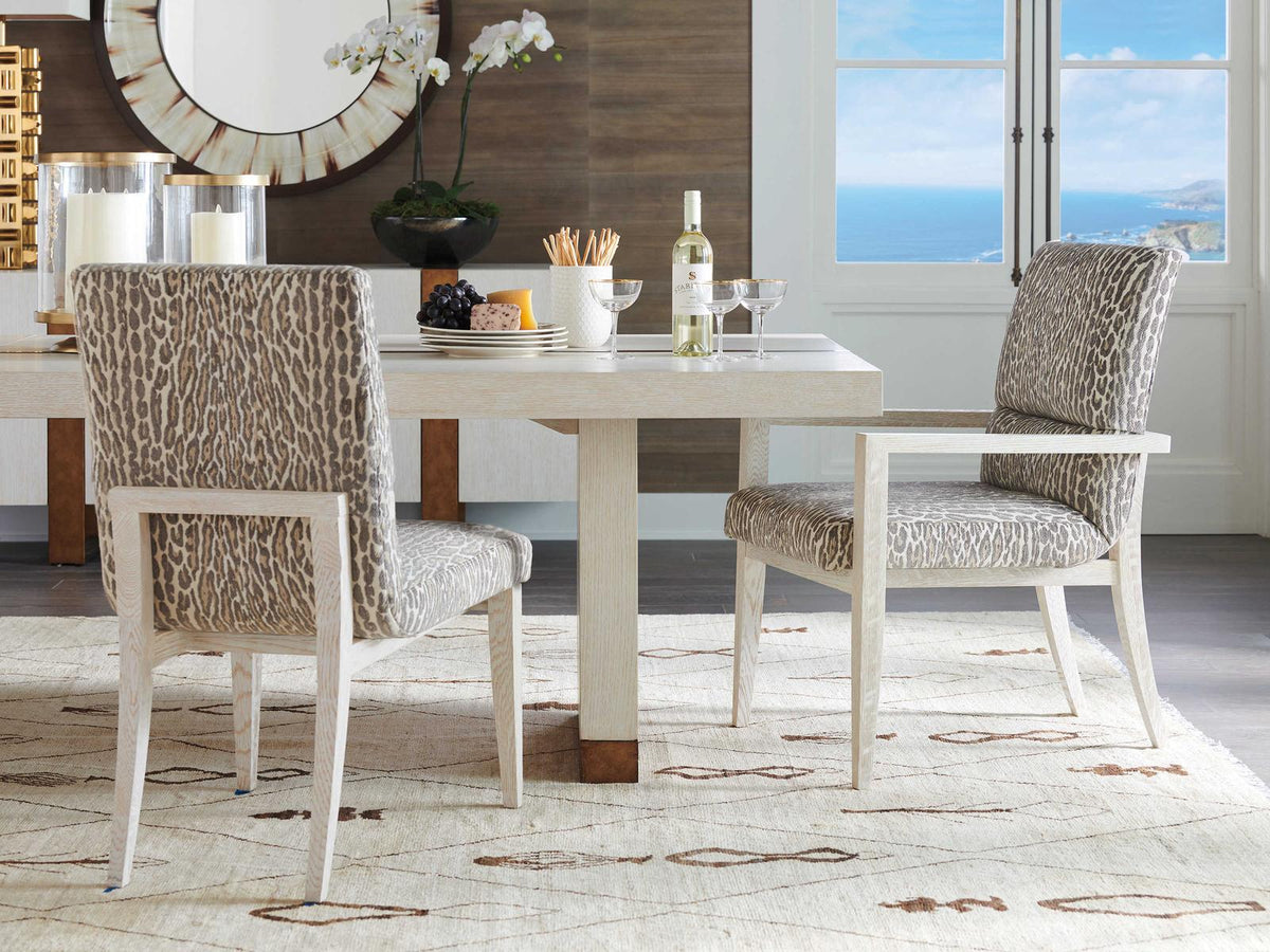 Carmel Palmero Upholstered Side Dining Chair in Palmero Brown