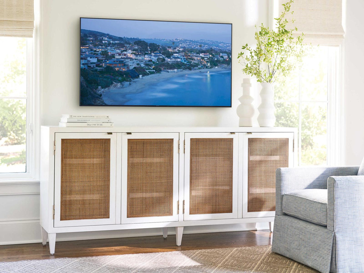 Laguna Bluebird 80-Inch Rectangle Wood Console Table in Tide and Table Rock Finishes