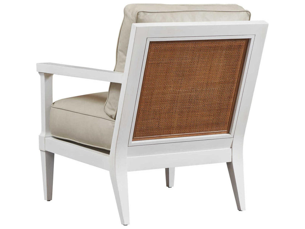Splashes Upholstered Accent Chair in Whitecliff Leather