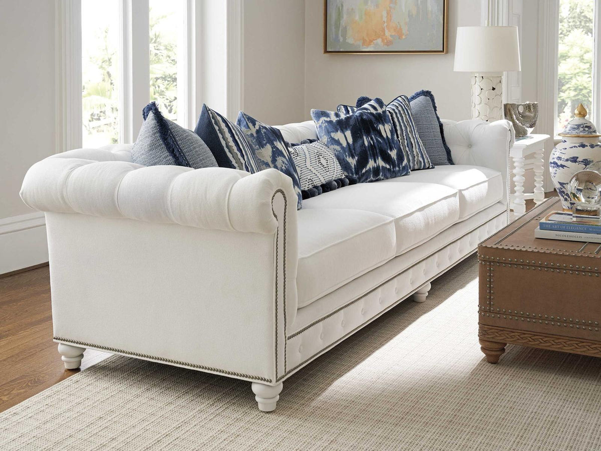 Carmen 3-Seat Tufted Back Sofa with Nailhead Trim