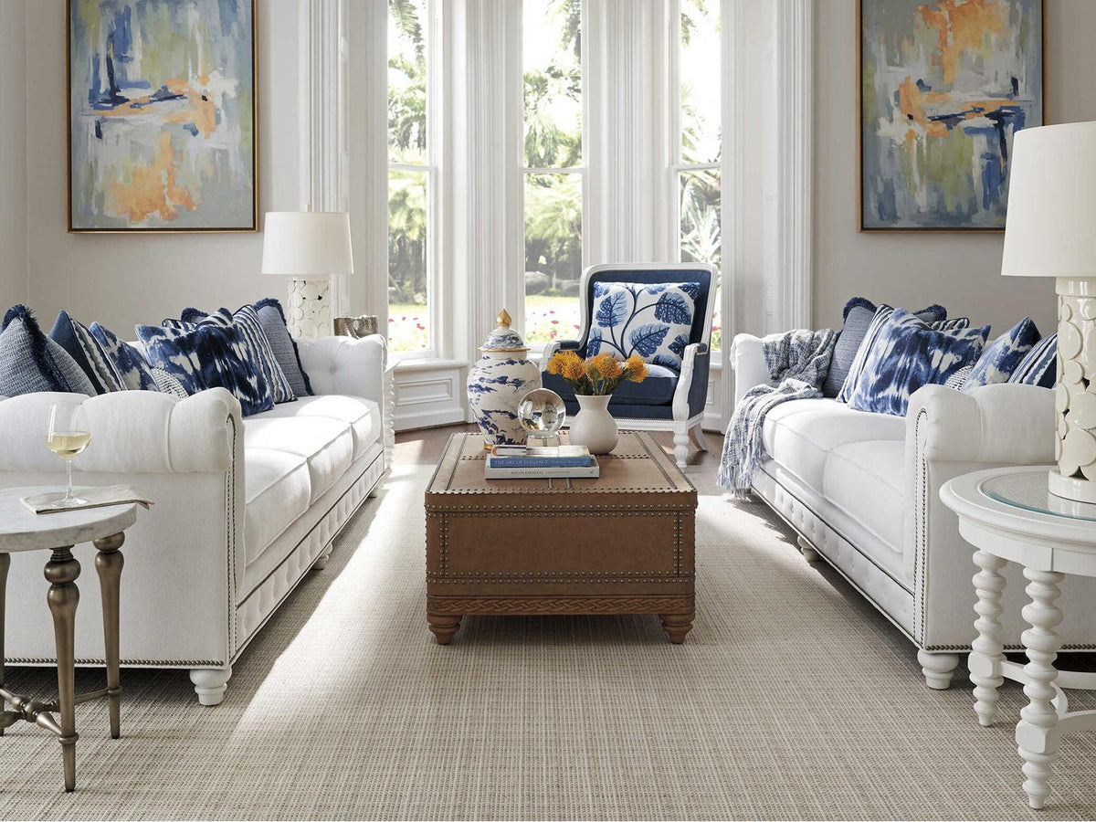 Carmen 3-Seat Tufted Back Sofa with Nailhead Trim