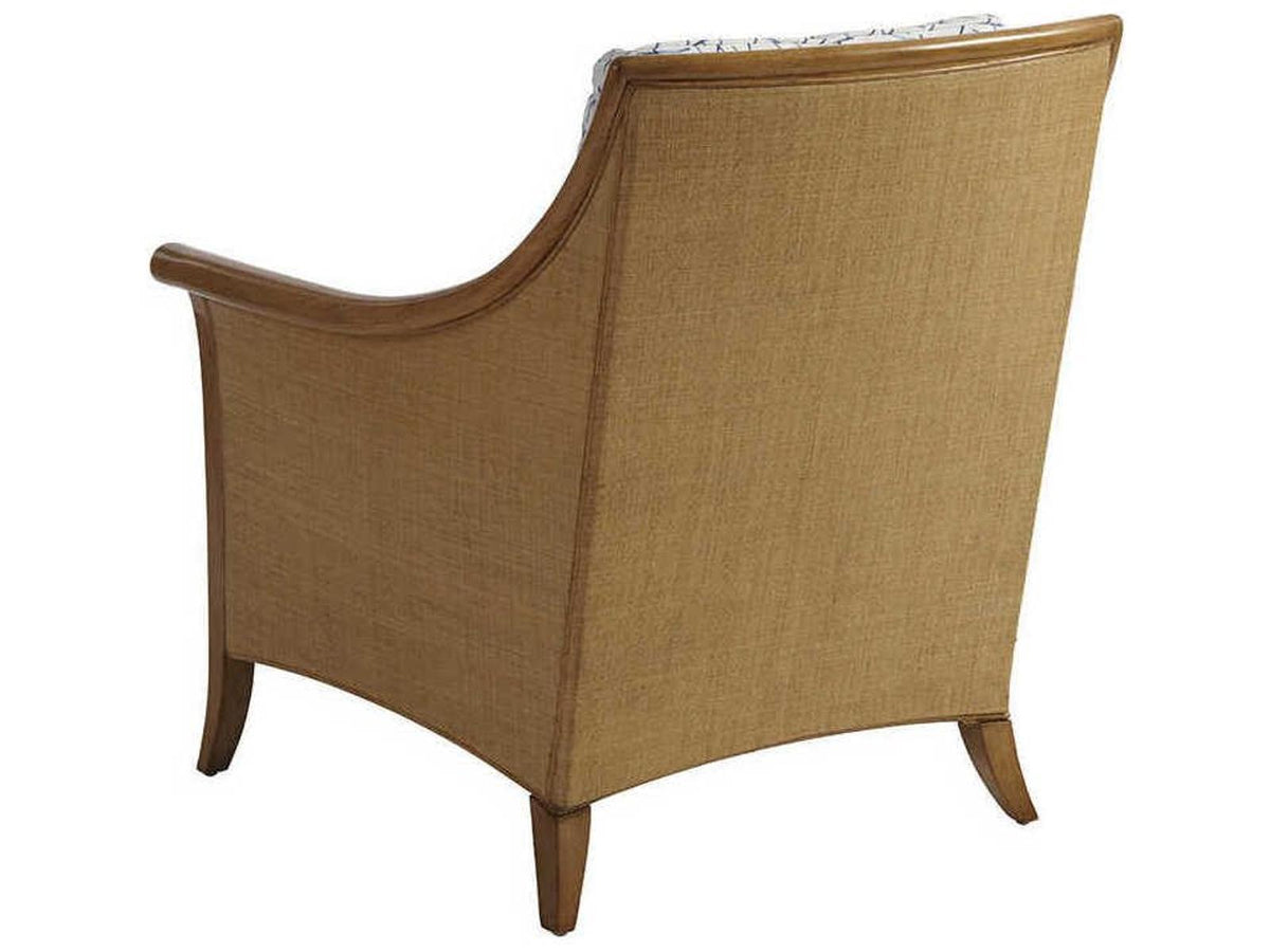 Nantucket Upholstered Raffia Accent Chair Laguna Sands Finish