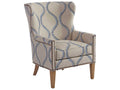 Avery Wing Accent Chair Laguna Sands Fabric with Nailhead Trim