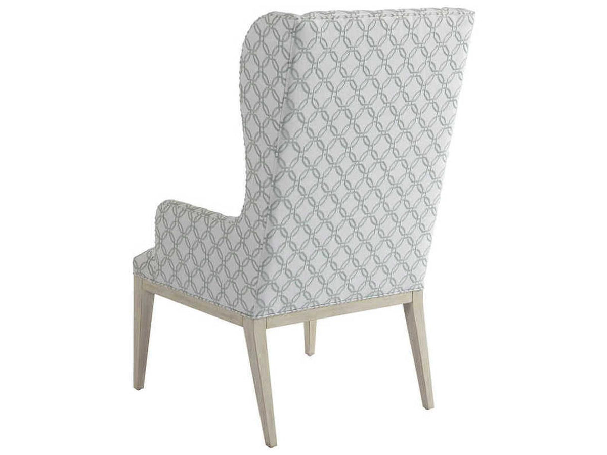 Newport Seacliff Upholstered Host Wing Chair with Sailcloth Finish