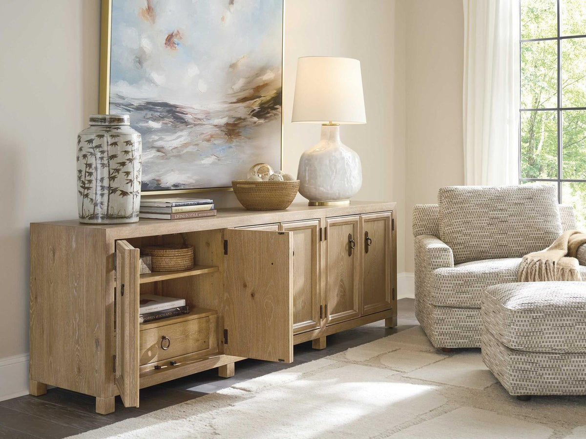 Montecito Westbourne 92-Inch Oak Media Console in Chaparral
