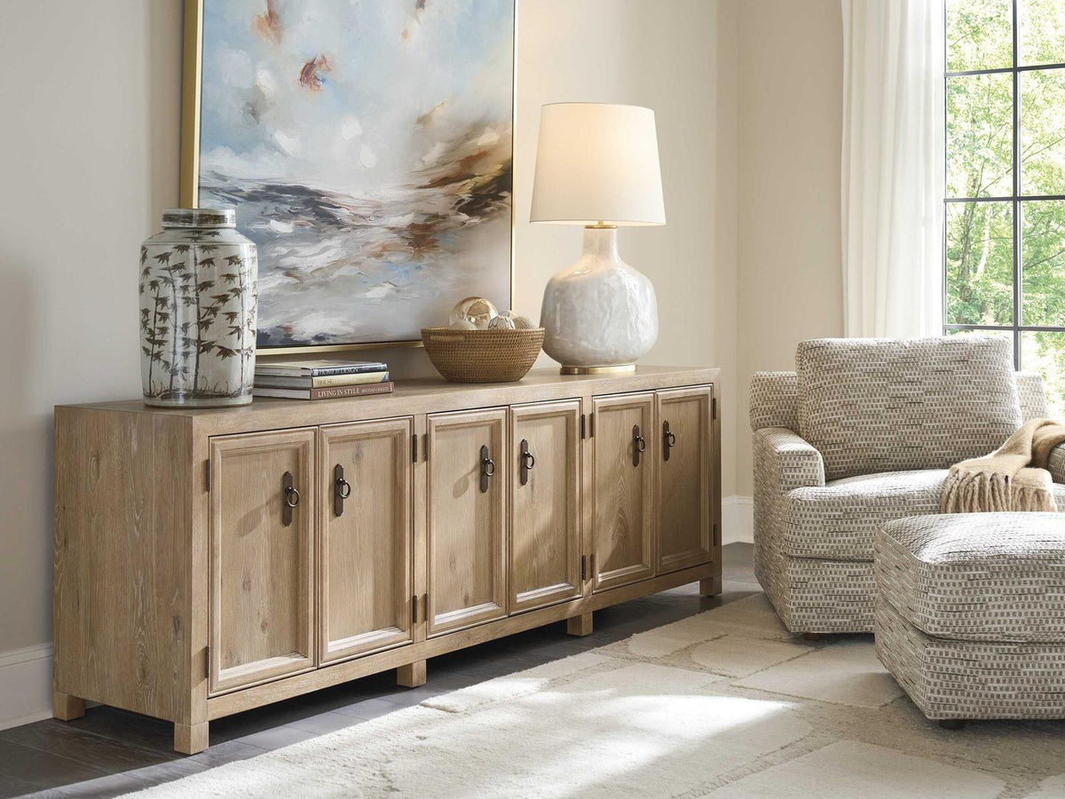 Montecito Westbourne 92-Inch Oak Media Console in Chaparral