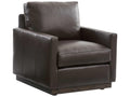 Upholstery Meadow Brown Leather Accent Chair
