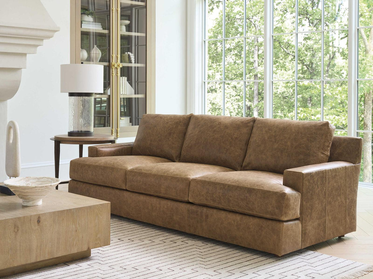 Upholstery Millington Brown Leather Sofa