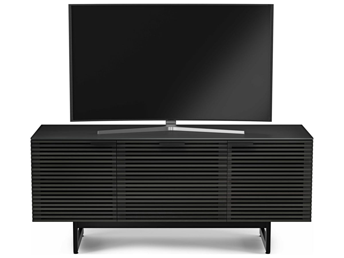 Corridor 8177 Media Console in Charcoal Stained Ash for 70 Inch TVs