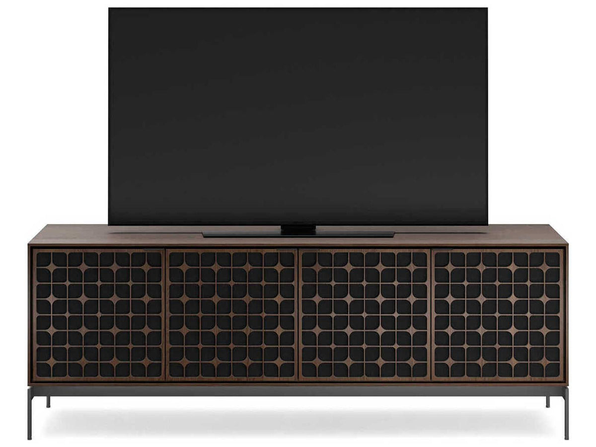 Elements 83-Inch Media Console with Constellation Doors in Toasted Oak