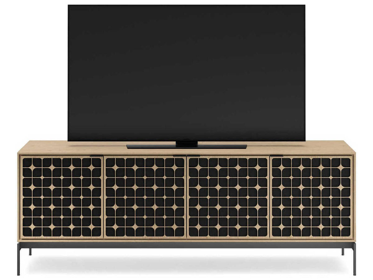 Elements 4-Door Constellation Media Console in Washed Oak