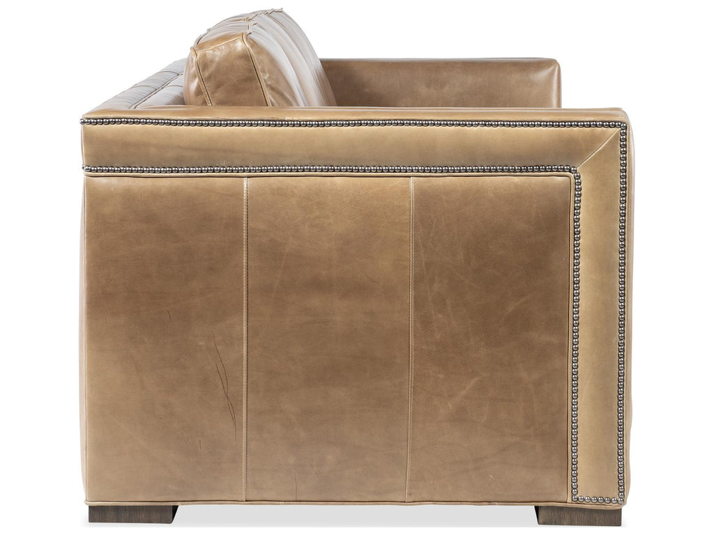 Ellary 3-Seat Upholstered Sofa with Track Arms and Nailhead Trim