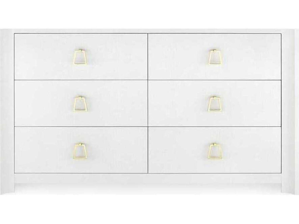Audrey Extra Large 6-Drawer Dresser in Washed Winter Gray