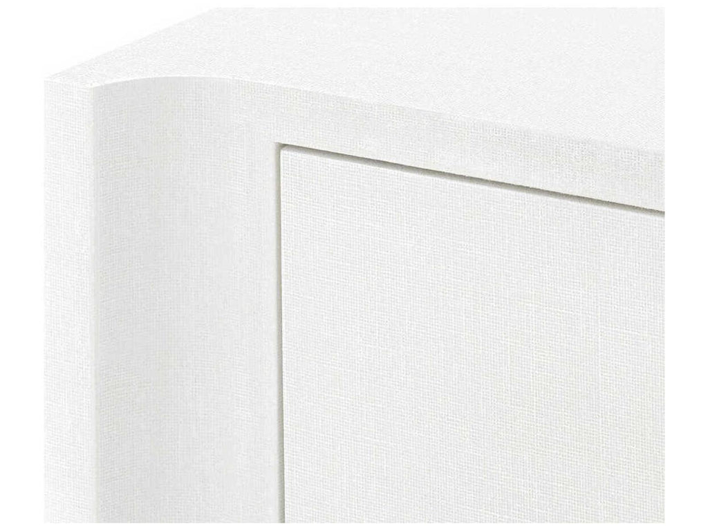 Villa and House Audrey Extra Large 6-Drawer Dresser in Cream with Polished Brass Pulls