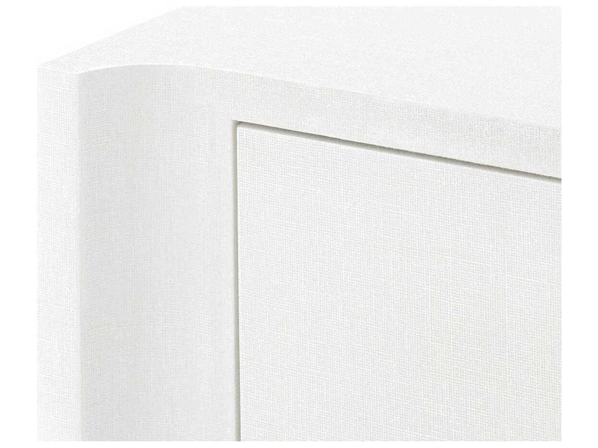 Villa and House Audrey Extra Large 6-Drawer Dresser in Cream with Polished Brass Pulls