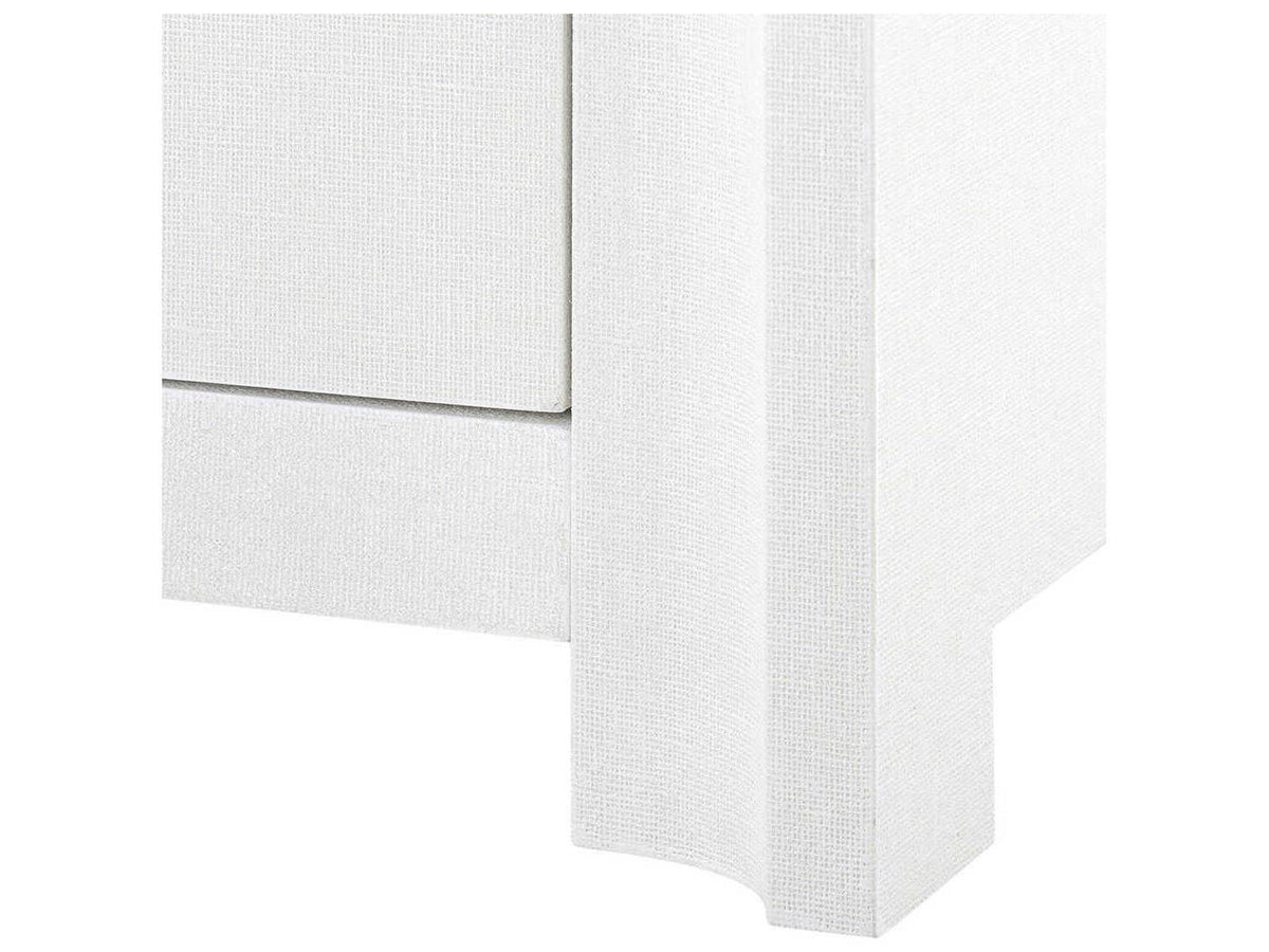 Audrey 3-Drawer 2-Door Sideboard in Cream Lacquered Linen