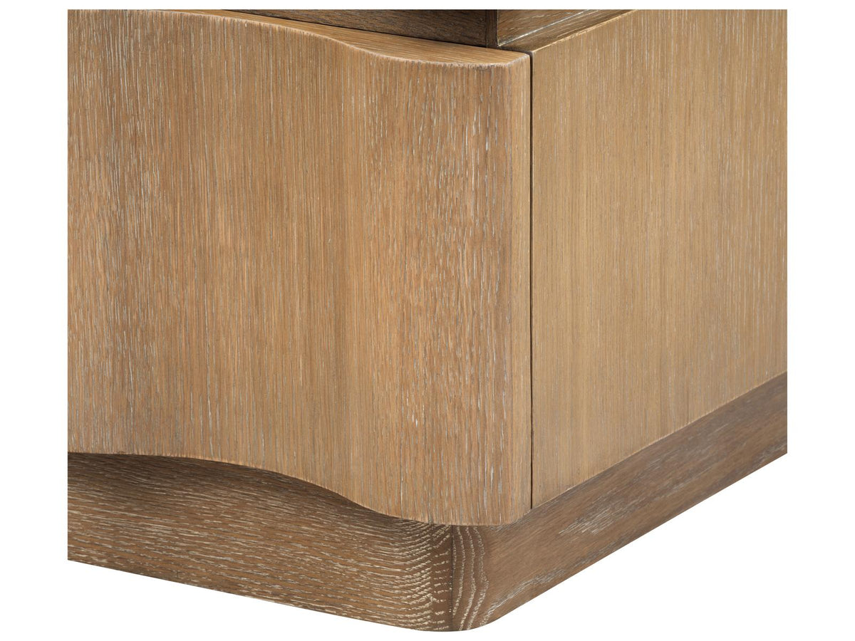 Vanessa 6-Drawer Dresser in Cerused Oak with Almond Finish