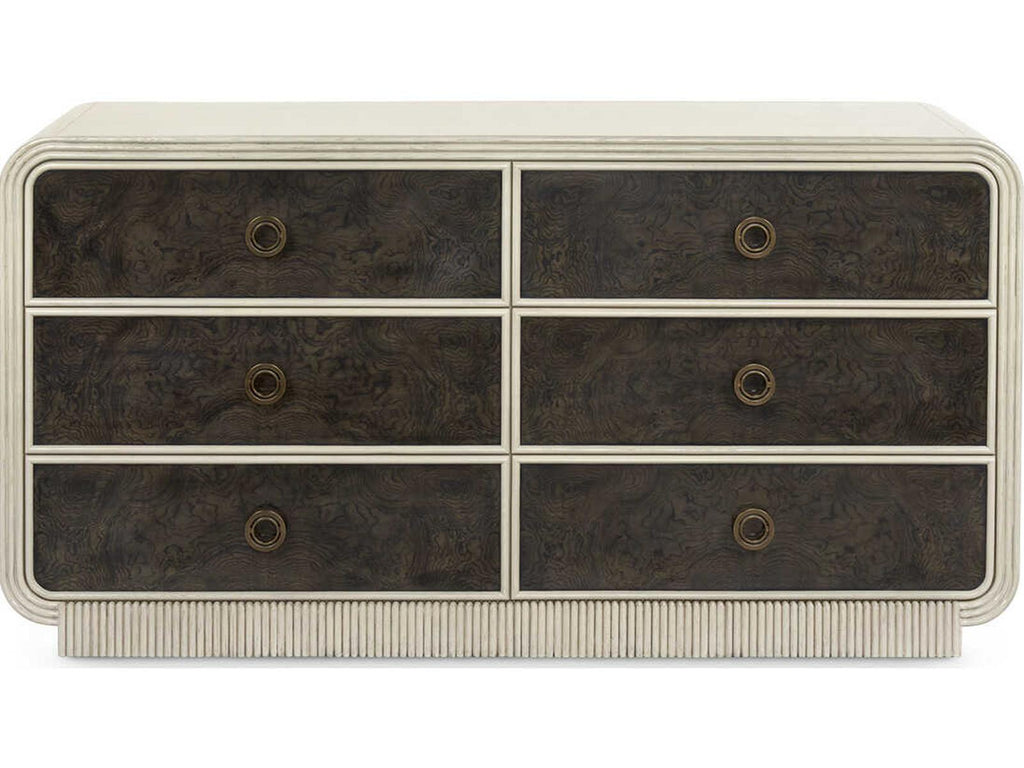 Wyatt 6-Drawer Acacia Wood Double Dresser in Sailcloth Sheen