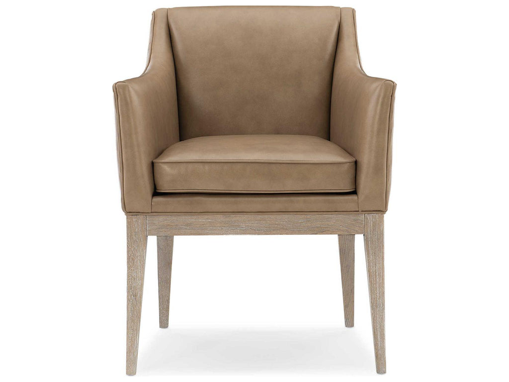 Classic Free and Easy Upholstered Dining Armchair in Ash Driftwood