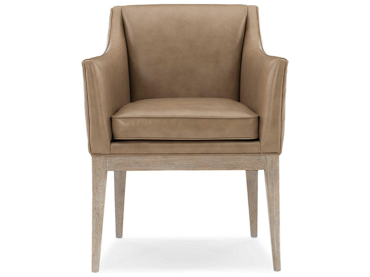 Classic Free and Easy Upholstered Dining Armchair in Ash Driftwood