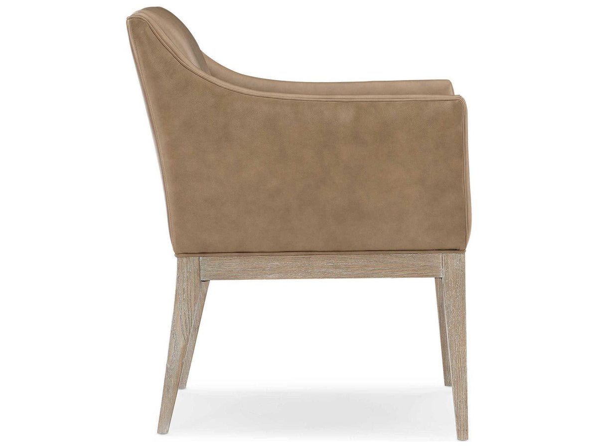 Classic Free and Easy Upholstered Dining Armchair in Ash Driftwood