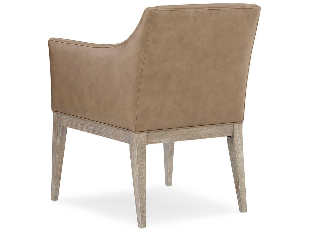 Classic Free and Easy Upholstered Dining Armchair in Ash Driftwood