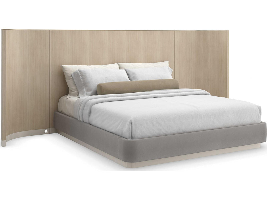 Dream Chaser King Bed with Wings Dry Martini and Brushed Gold